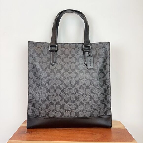 NWT Coach Graham Structured Tote Bag In Signature Canvas - Picture 2 of 10